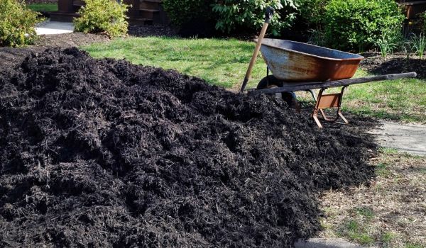 Black Mulch Installation in Farmington